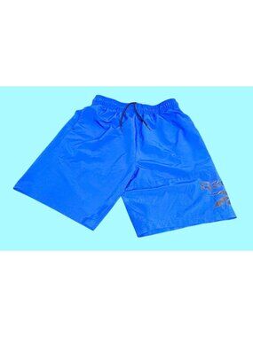 Reebok Men’s Blue Athletic Shorts Drawstring Elastic Waist REM21ISH29 L/G
